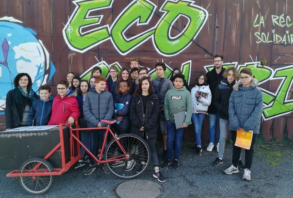 La classe 4e Ambition visite l’Ecocyclerie de Cholet