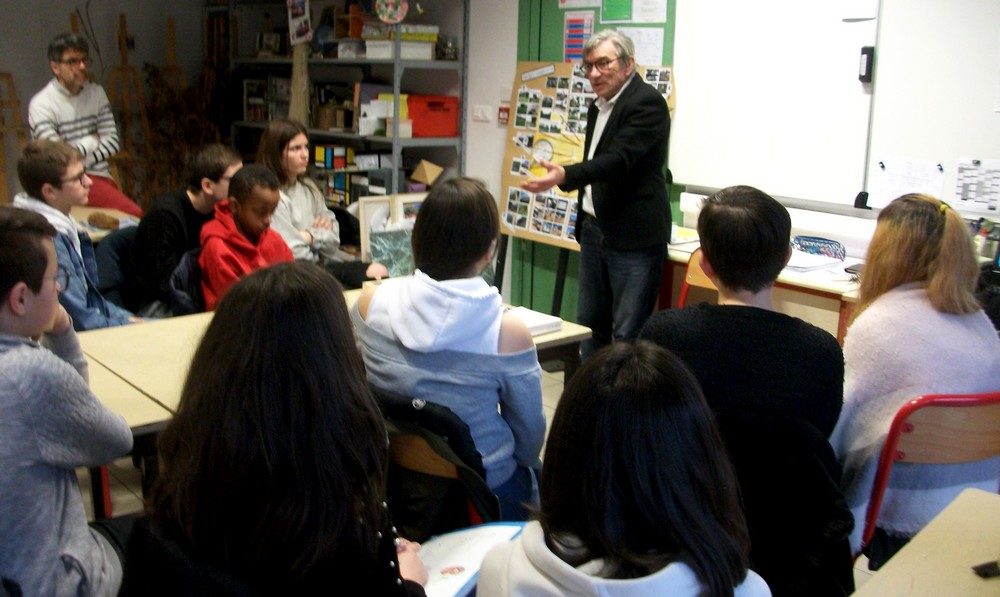 M. André-Hubert Hérault a rencontré les élèves de 4e A